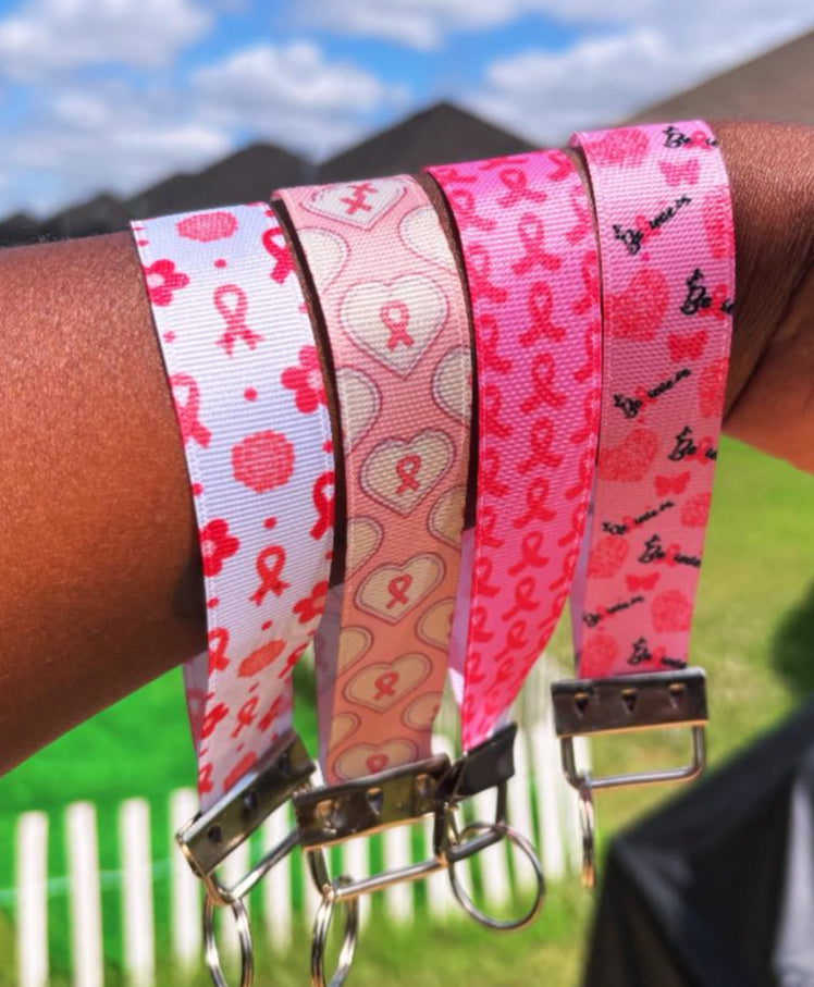Breast Cancer Awareness Wristlets | Pink Ribbon Keychains & Gifts
