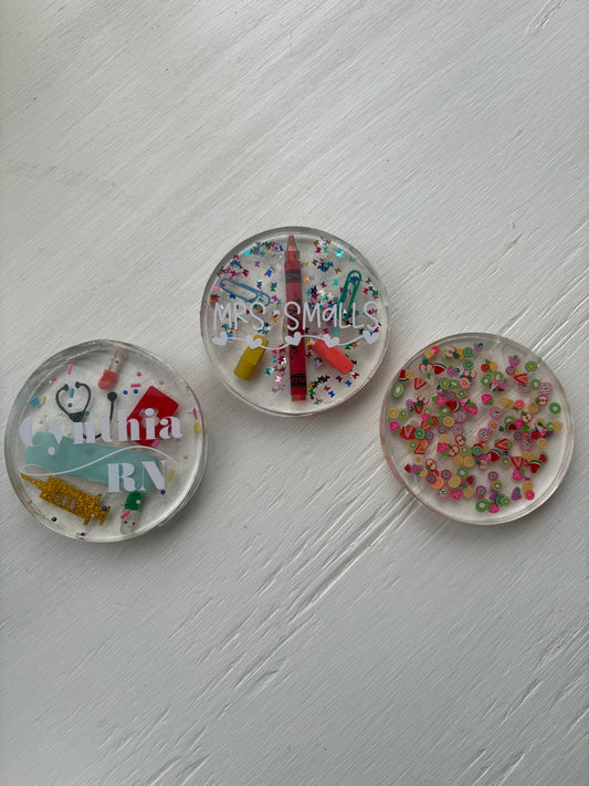 Custom Resin Coasters - Personalized