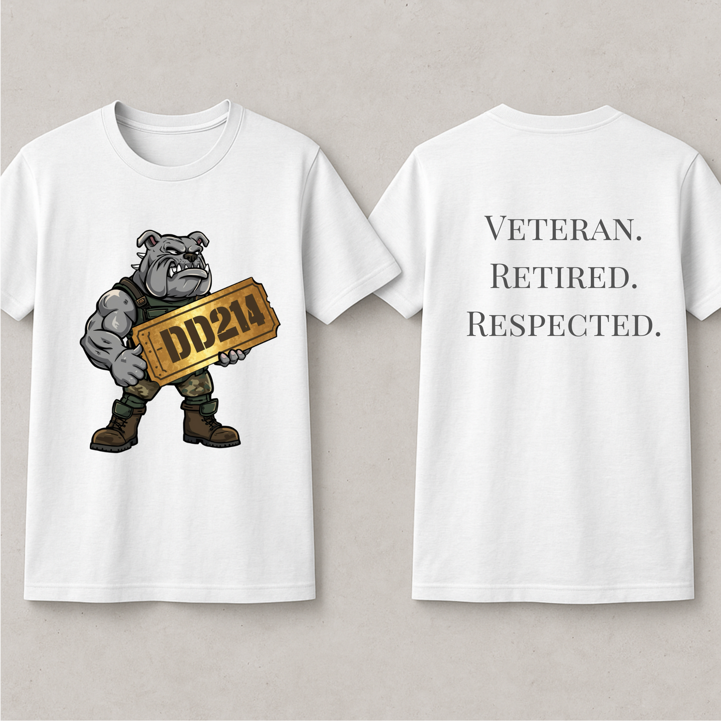 DD214 Bulldog Retired Military Shirt