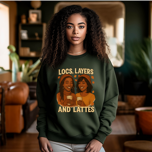 Locs, Layers, & Lattes Tee/Sweatshirt