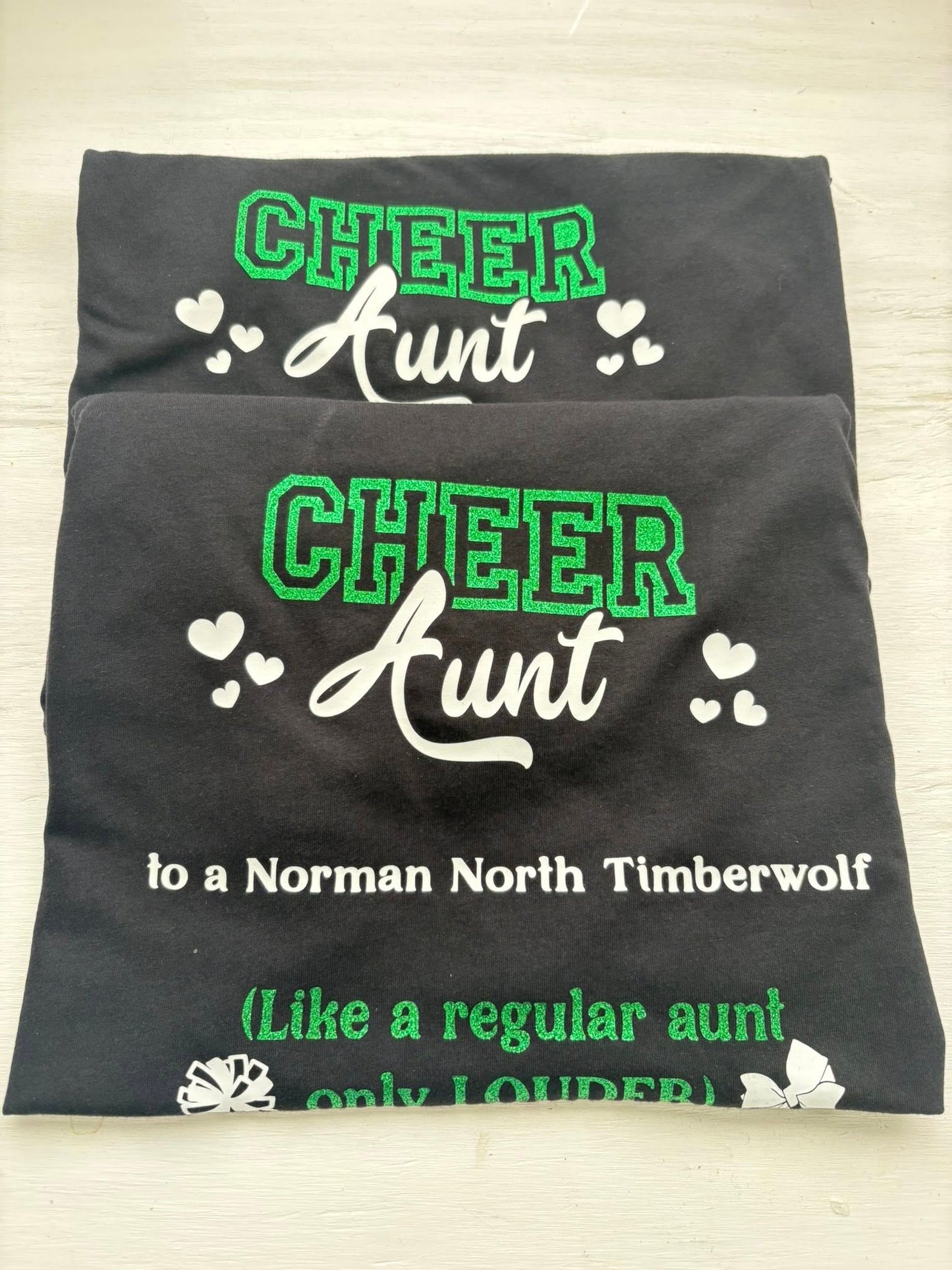 Cheer Aunt Shirt | Custom Game Day Tee for Cheer Supporters